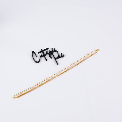 Marquise Opal Tennis Bracelet | 4MM | 18K Gold Vermeil