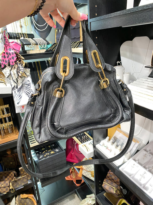 Chloé | Paraty Small Handbag | Black Leather