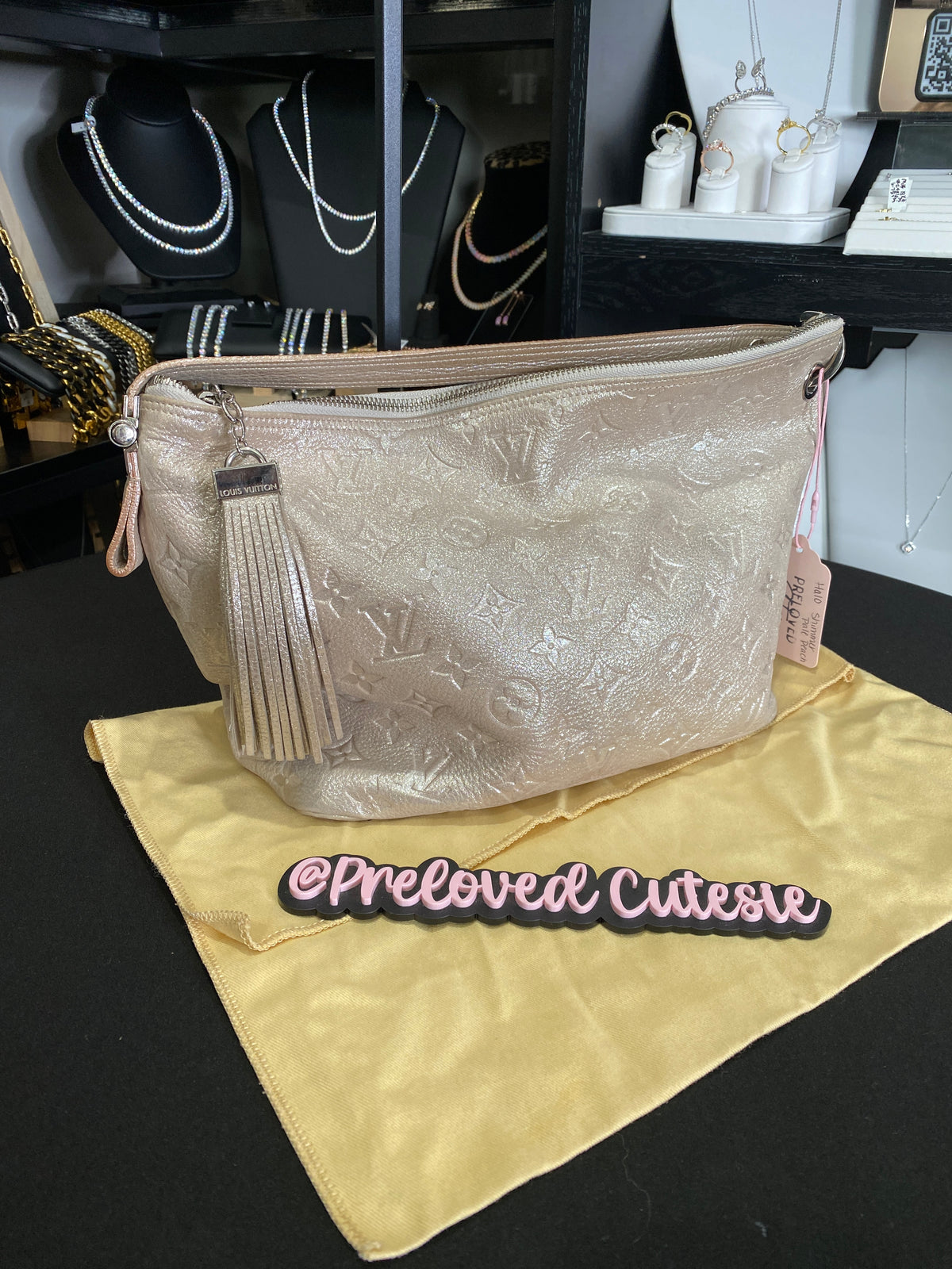 Louis Vuitton | Limited Edition Shimmer Halo Bag | Peach Monogram Leather
