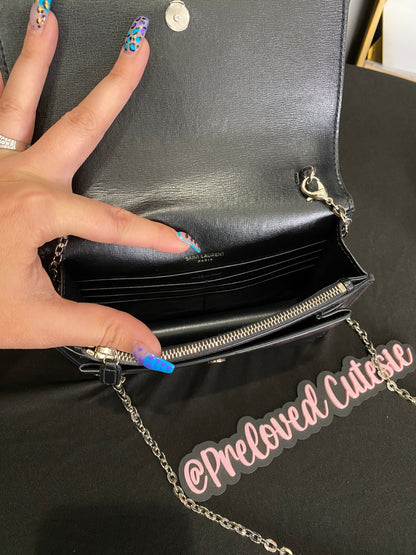 Saint Laurent | Sunset WOC | Black Leather