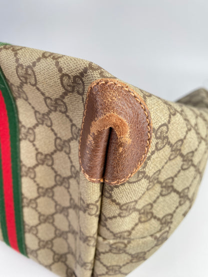 Gucci | Vintage GG Web Large Travel Tote | Coated Canvas