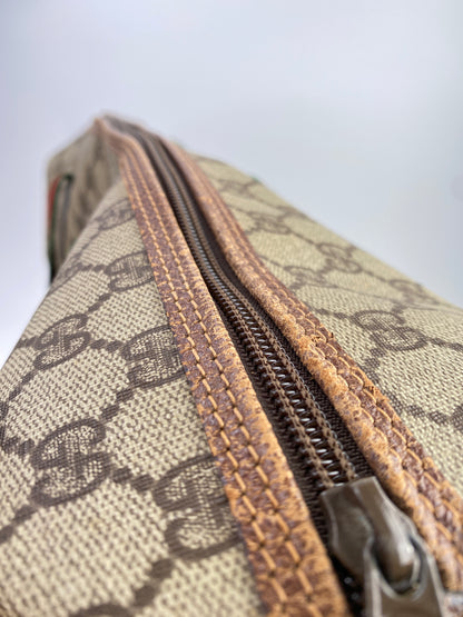 Gucci | Vintage GG Web Large Travel Tote | Coated Canvas