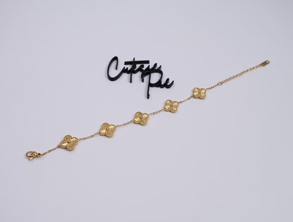 Clover Bracelet | 18K PVD Gold | 304 Stainless Steel