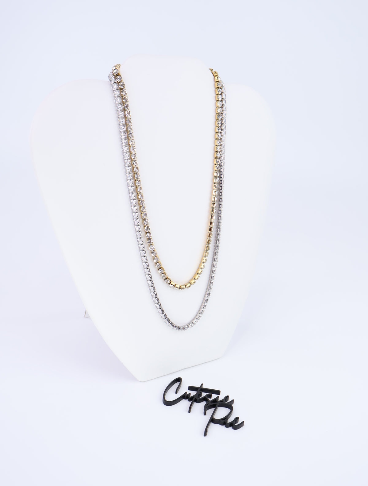 CZ Tennis Necklace | 4MM | Gold or Steel | 304 Stainless Steel
