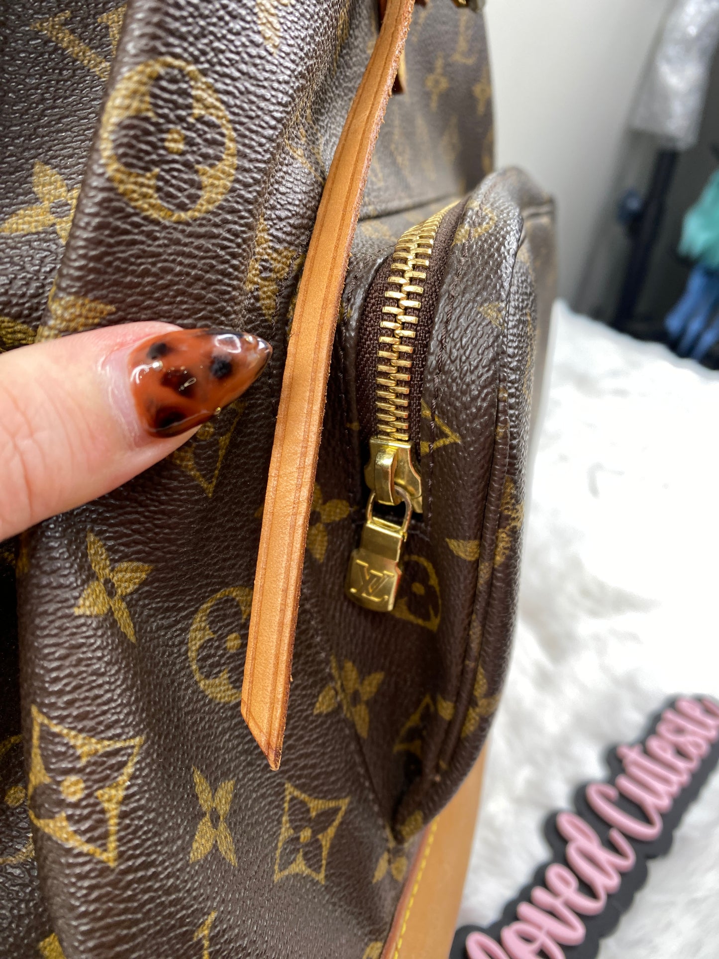 PRE-LOVED CUTESIE - LOUIS VUITTON MONTSOURIS GM BACKPACK MONOGRAM