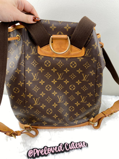 PRE-LOVED CUTESIE - LOUIS VUITTON MONTSOURIS GM BACKPACK MONOGRAM