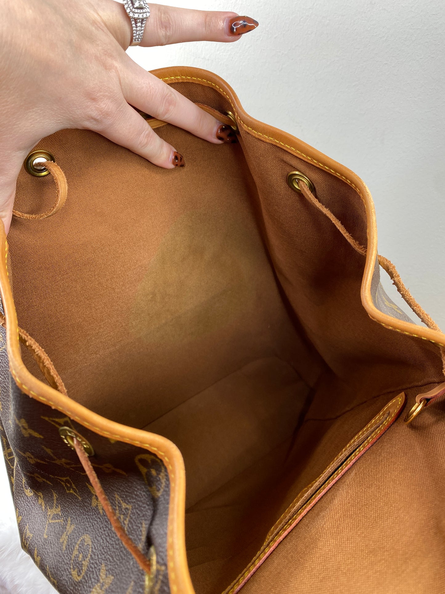 PRE-LOVED CUTESIE - LOUIS VUITTON MONTSOURIS GM BACKPACK MONOGRAM