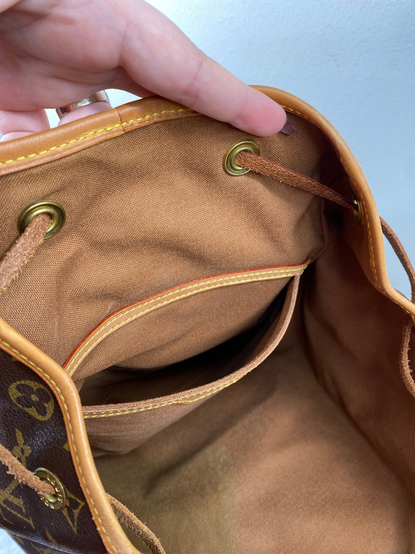 PRE-LOVED CUTESIE - LOUIS VUITTON MONTSOURIS GM BACKPACK MONOGRAM