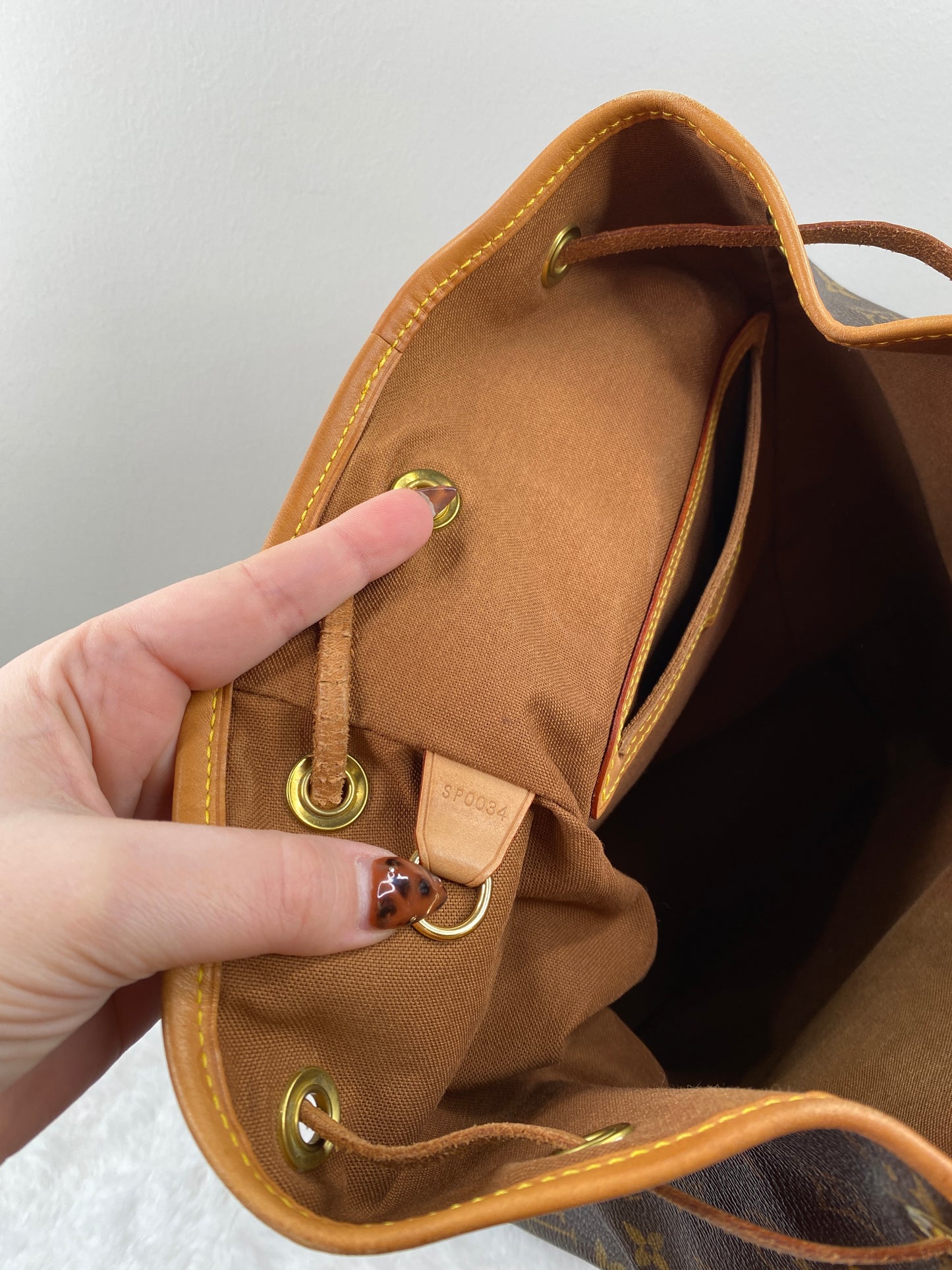 PRE-LOVED CUTESIE - LOUIS VUITTON MONTSOURIS GM BACKPACK MONOGRAM