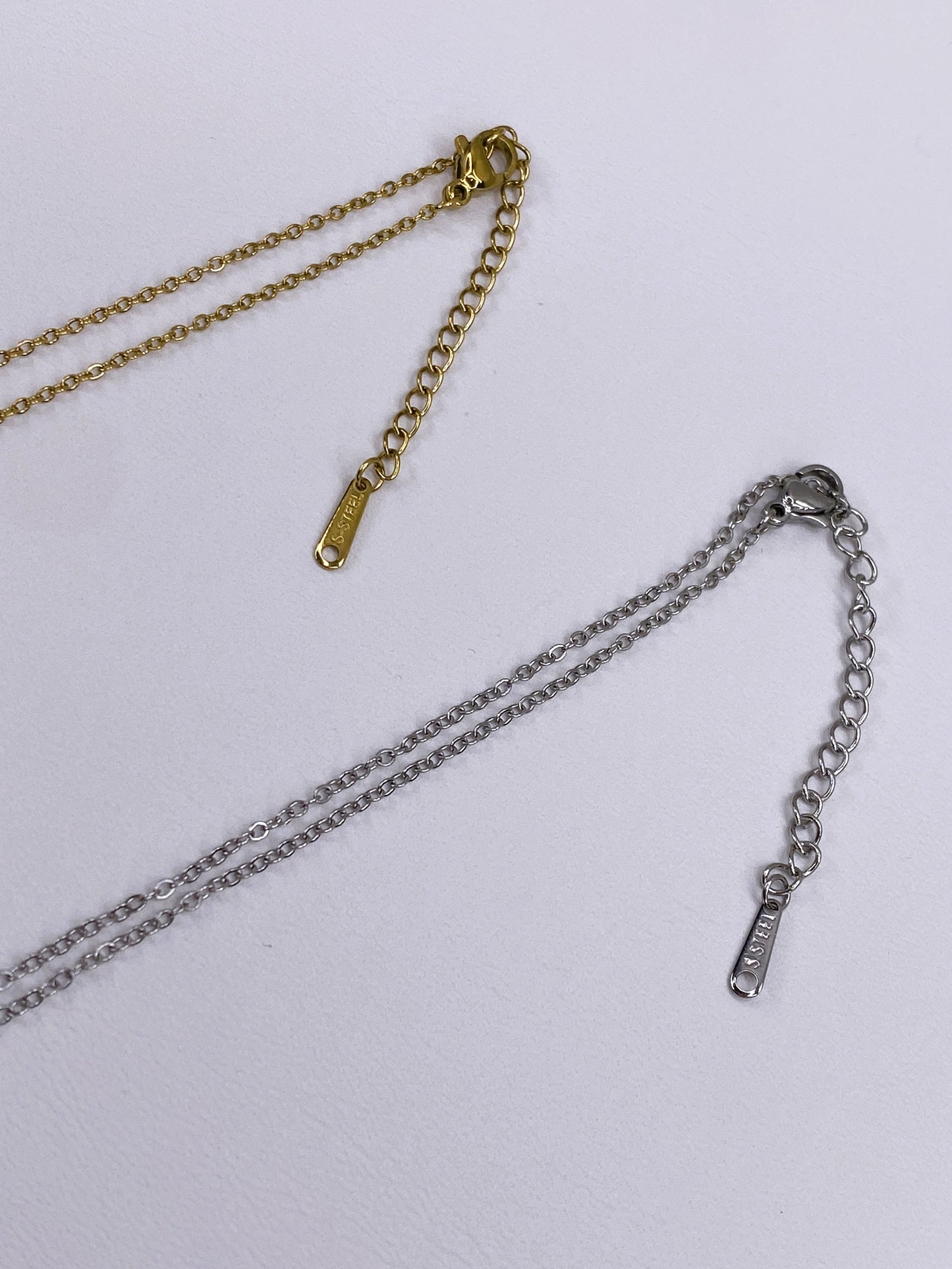Trinity Pave Necklace | 316L Stainless Steel | 18K Gold PVD or Steel