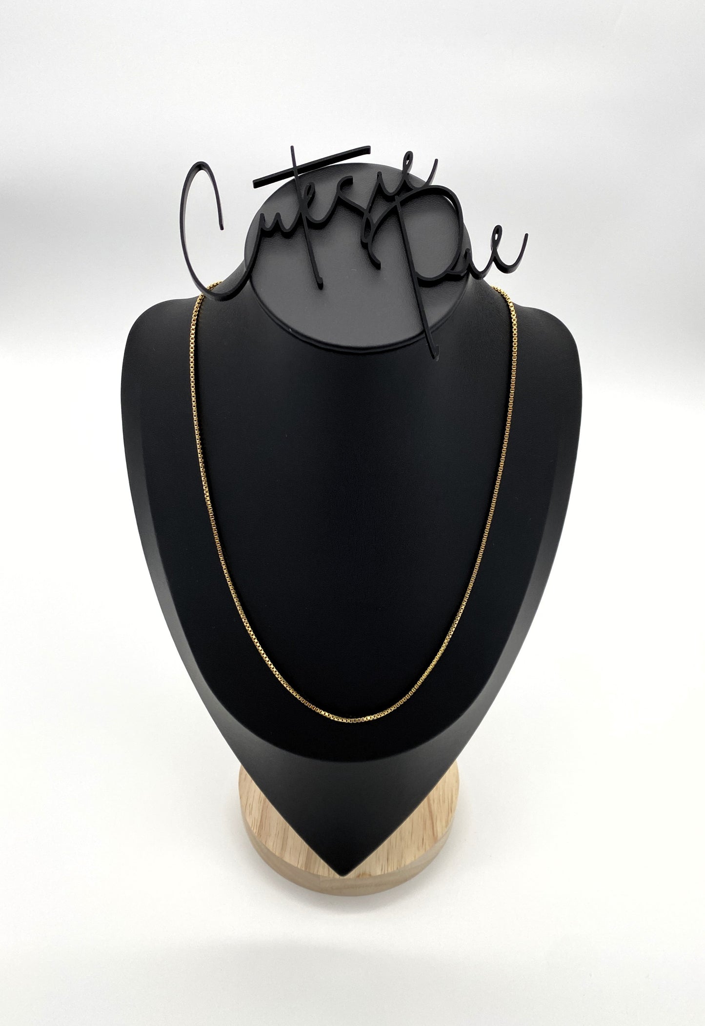GOLD FILLED STAINLESS - NECKLACE - BOX CHAIN 1.5MM