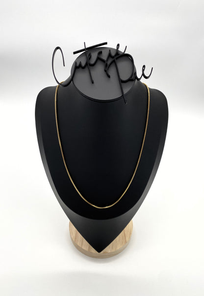 GOLD FILLED STAINLESS - NECKLACE - BOX CHAIN 1.5MM