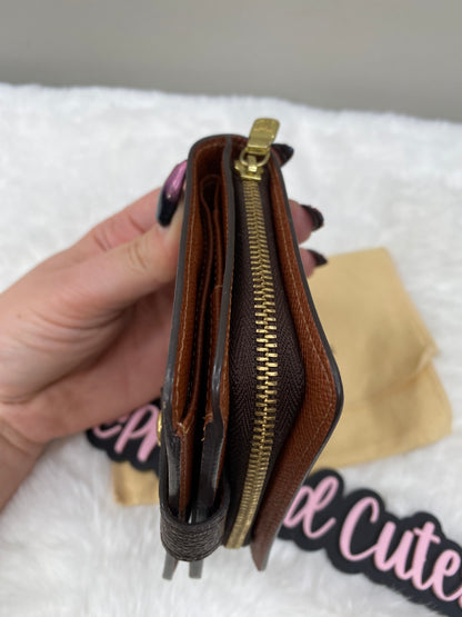 CUTESIE PRE-LOVED - LOUIS VUITTON - VINTAGE MONOGRAM ZIP COMPACT WALLET / CARD HOLDER