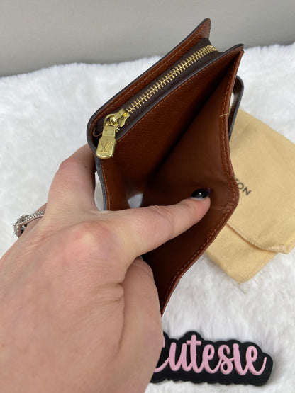CUTESIE PRE-LOVED - LOUIS VUITTON - VINTAGE MONOGRAM ZIP COMPACT WALLET / CARD HOLDER
