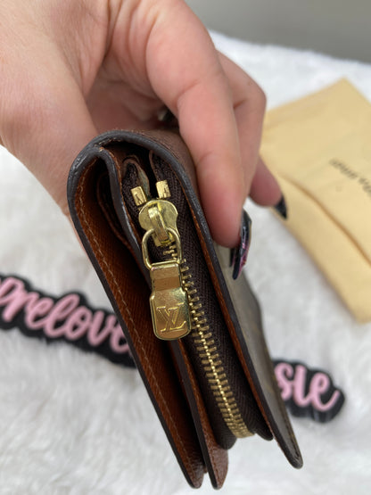 CUTESIE PRE-LOVED - LOUIS VUITTON - VINTAGE MONOGRAM ZIP COMPACT WALLET / CARD HOLDER
