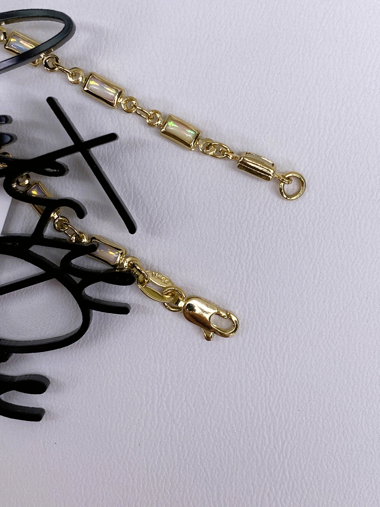 GOLD FILLED - BRACELET - CUTESIE OPAL BAGUETTE