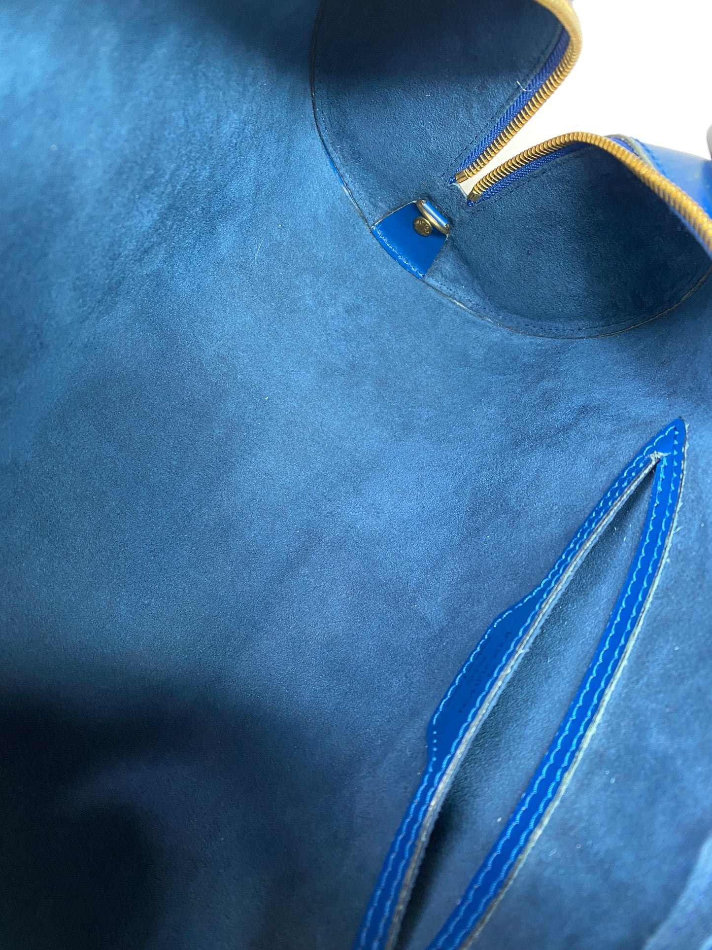 Louis Vuitton Soufflot Top Handle Bag in Epi Leather - Toledo Blue