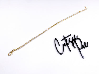 Baguette & Round CZ Tennis Bracelet | 3.5MM | 14K Gold-Filled