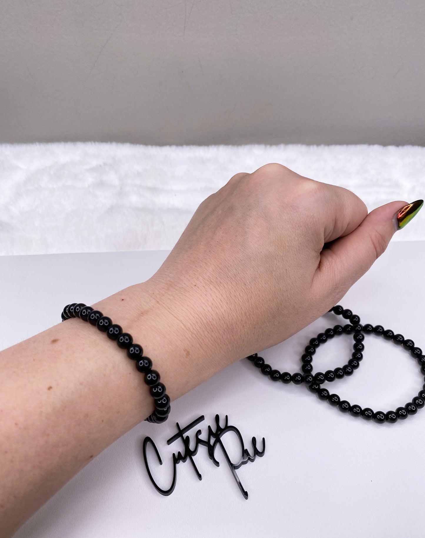 6MM Black Onyx | Natural Gemstone Stretch Bracelet