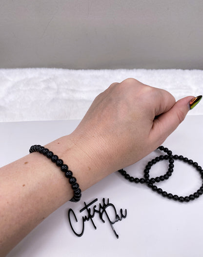 6MM Black Onyx | Natural Gemstone Stretch Bracelet