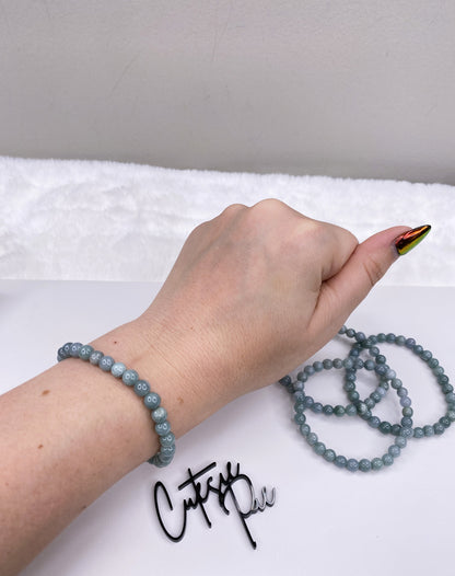 6MM Jade Jadeite | Natural Gemstone Stretch Bracelet