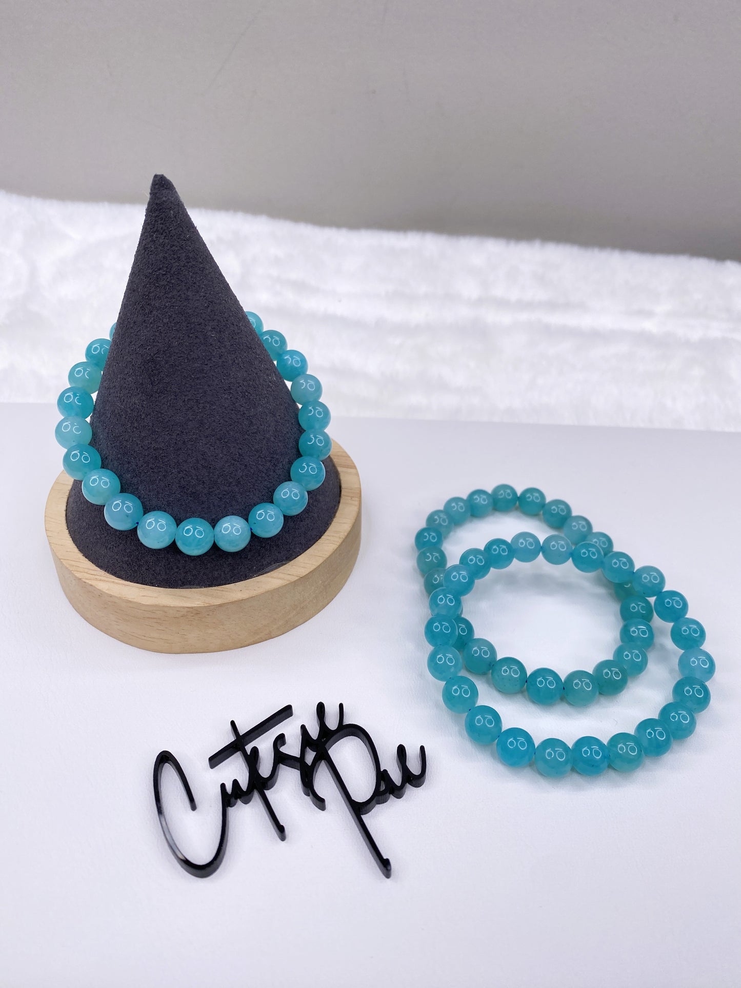 8MM Amazonite | Natural Gemstone Stretch Bracelet