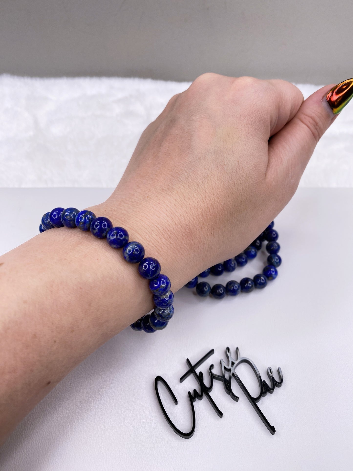 8MM Lapis Lazuli | Natural Gemstone Stretch Bracelet