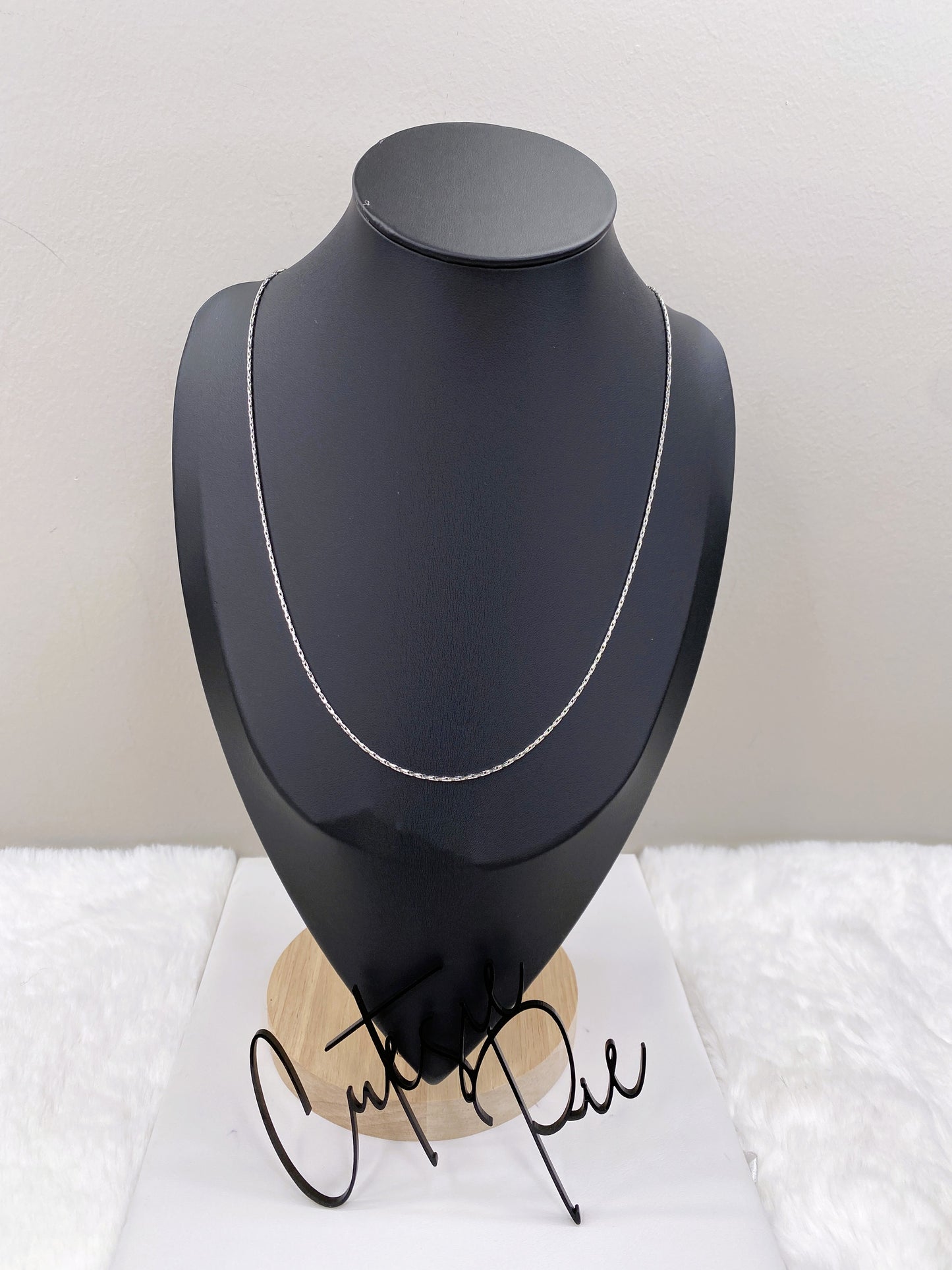 Bar Link Chain Necklace | 1.3MM Diamond Cut | Steel | Premium Stainless Steel