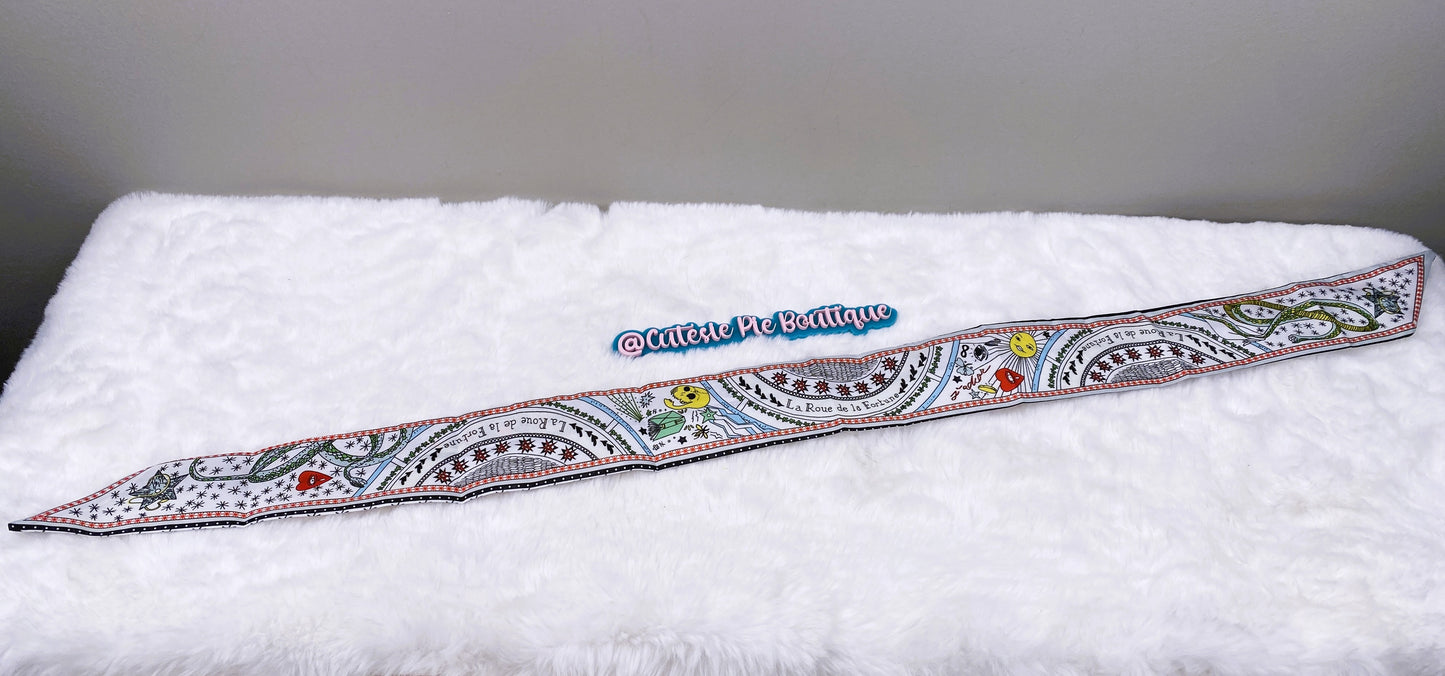 Celestial Twilly Scarf | Bandeau, Purse Handle Wrap & Bag Accessory