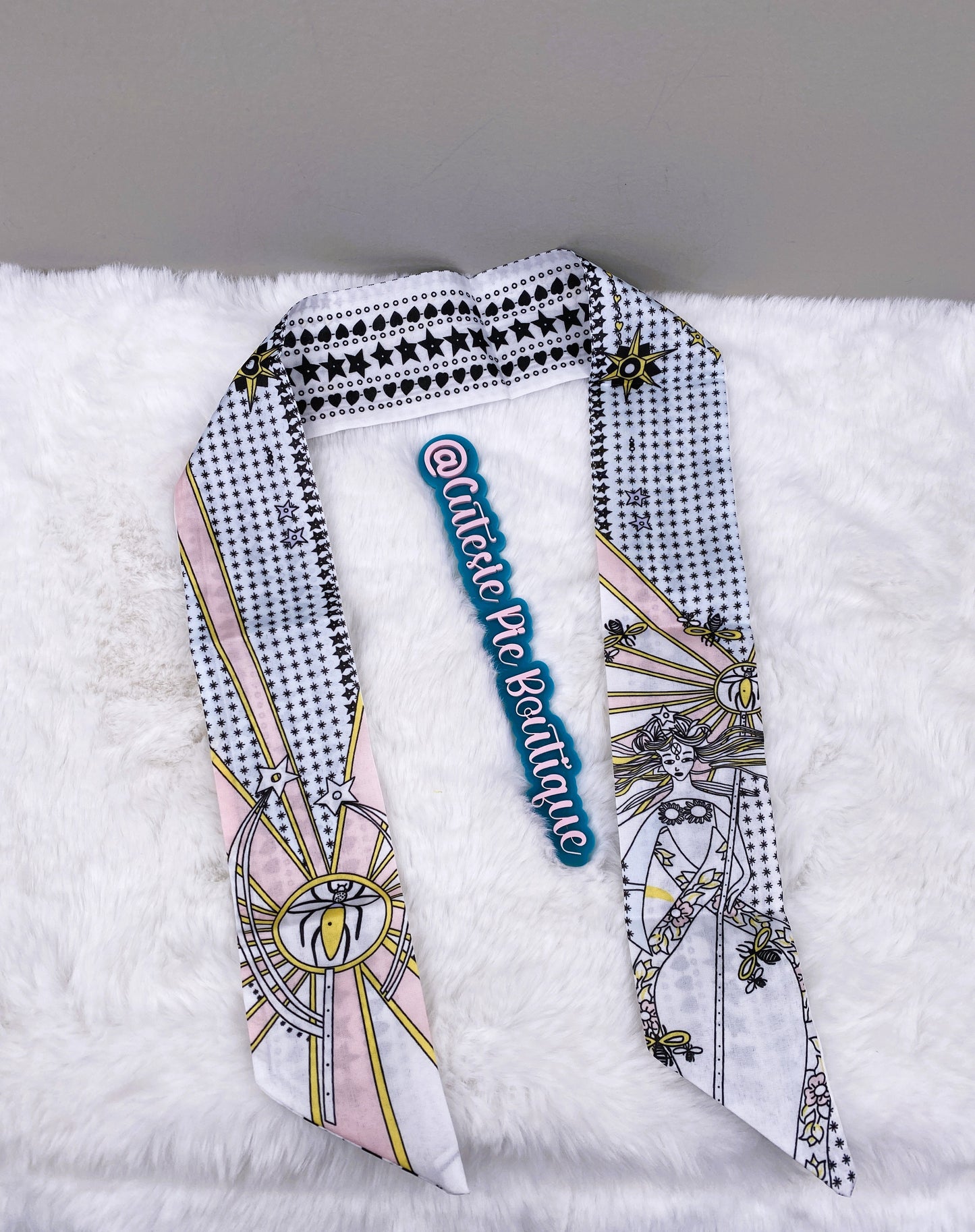 Celestial Twilly Scarf | Bandeau, Purse Handle Wrap & Bag Accessory