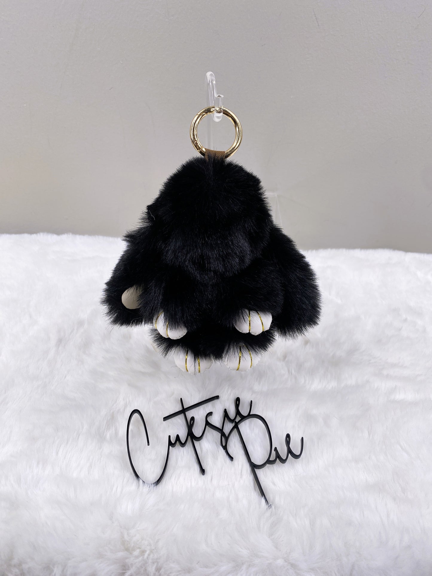 Fluffy Bunny Bag Charm Keychain | Assorted Colors | Bag Charm & Keychain Accessory