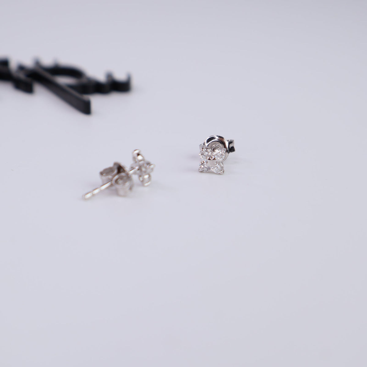 Lab-Grown Diamond Bloom | Flower Stud Earrings | 5MM | Rhodium-Plated Sterling Silver | Certificate Included
