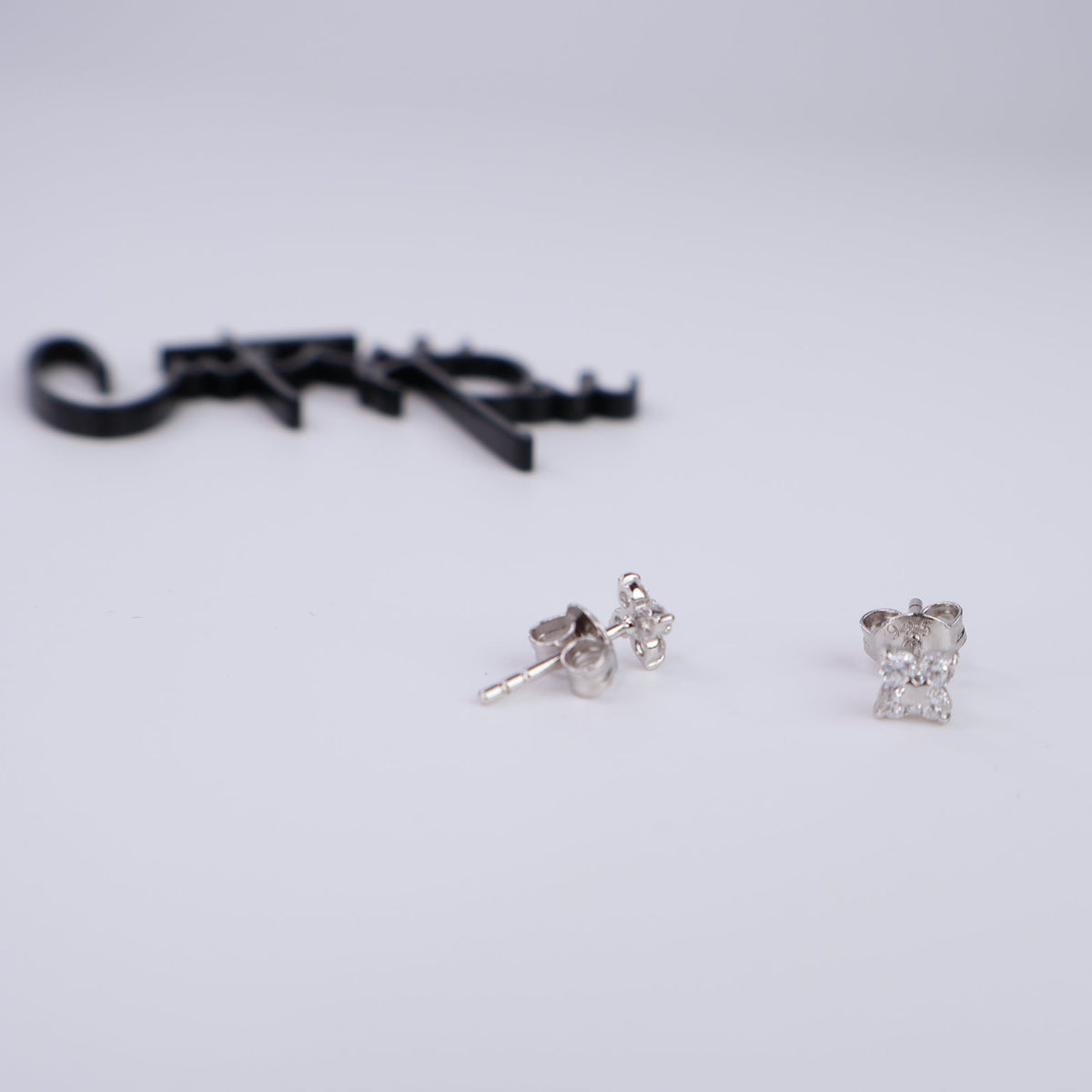 Lab-Grown Diamond Bloom | Flower Stud Earrings | 5MM | Rhodium-Plated Sterling Silver | Certificate Included