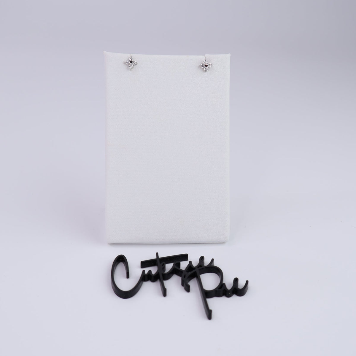 Lab-Grown Diamond Bloom | Flower Stud Earrings | 5MM | Rhodium-Plated Sterling Silver | Certificate Included