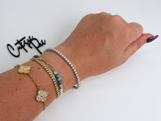 Moissanite Tennis Bracelet | 3MM | 950 Platinum-Plated Sterling Silver | Certificate Included