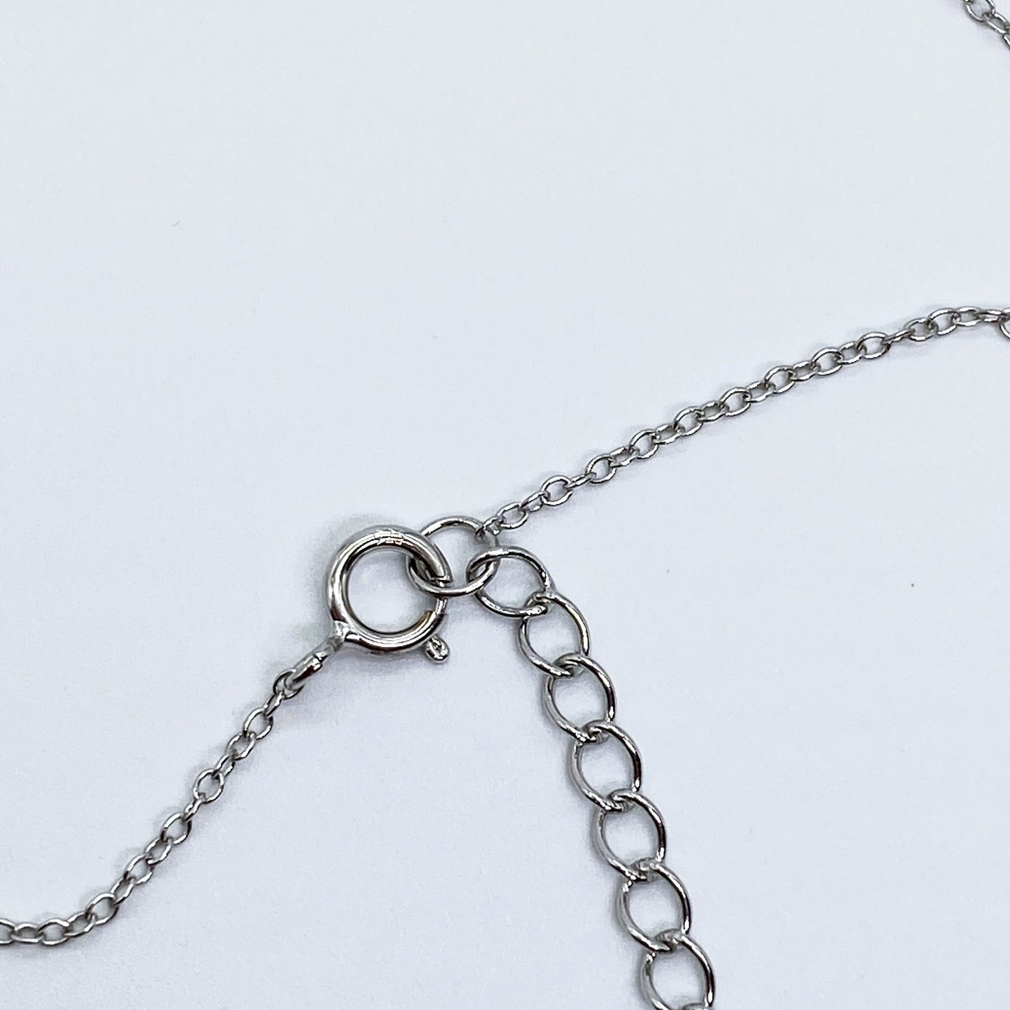 Moissanite Devotion Cross Necklace | Rhodium-Plated Sterling Silver | Certificate Included