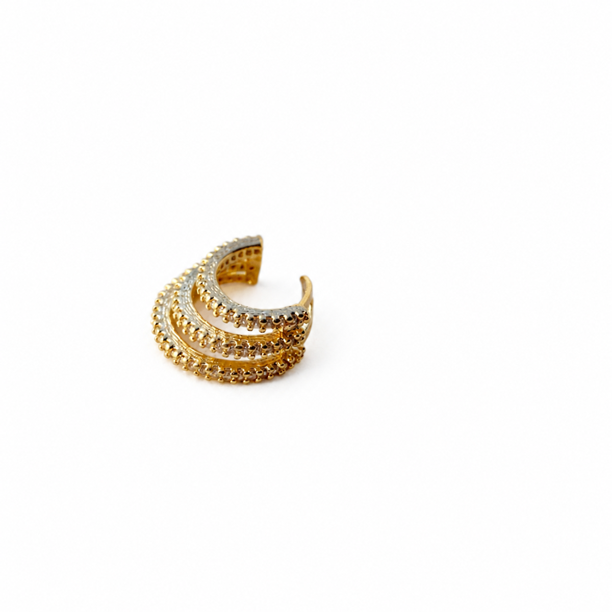 CZ Triple-Layer Ear Cuff | 16.5MM | 18K Gold-Filled