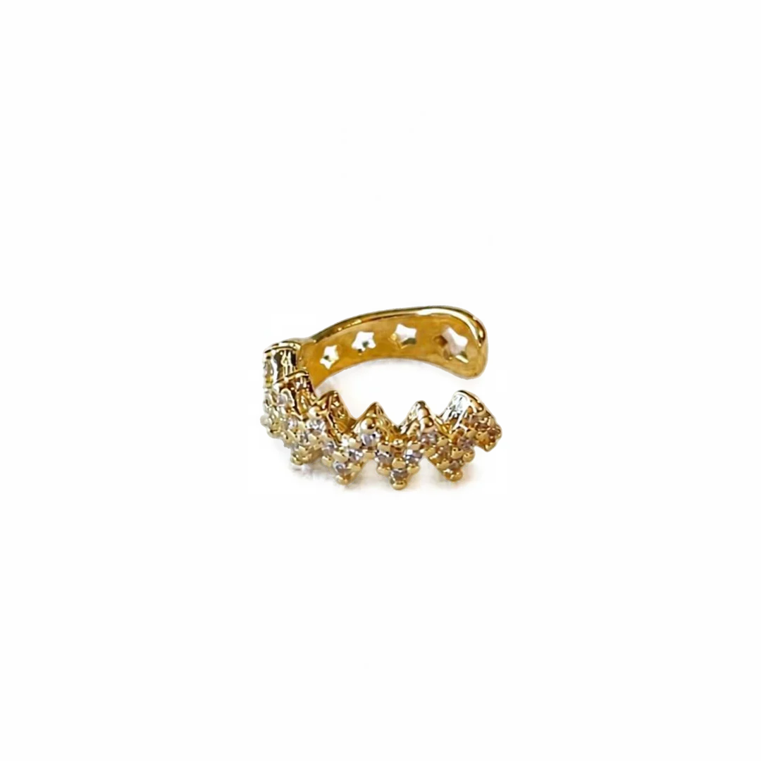 CZ Zig Zag Ear Cuff | 11.5MM | 18K Gold-Filled