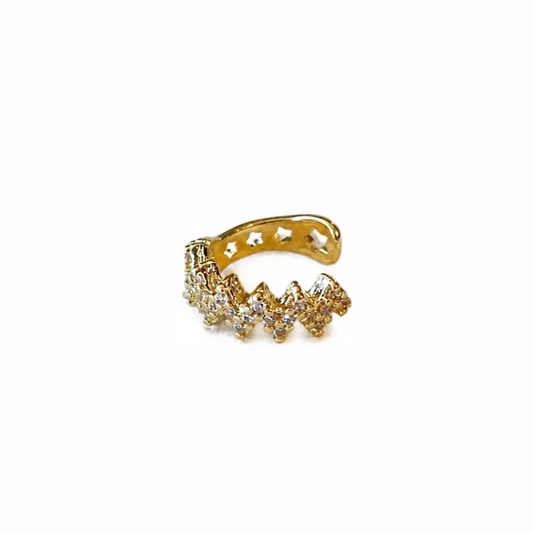 CZ Zig Zag Ear Cuff | 11.5MM | 18K Gold-Filled