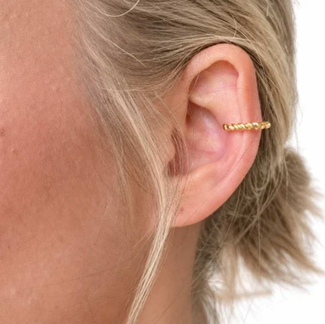 Cable Twist Ear Cuff | 13MM | 18K Gold-Filled