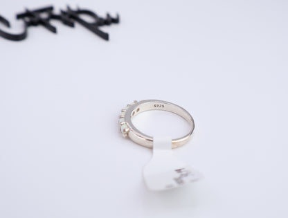 Simulated Opal Band | 3.5MM | .925 Sterling Silver