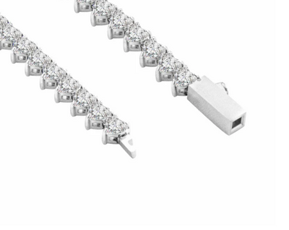 PREMIUM STAINLESS STEEL - TENNIS BRACELET - HEART 4MM