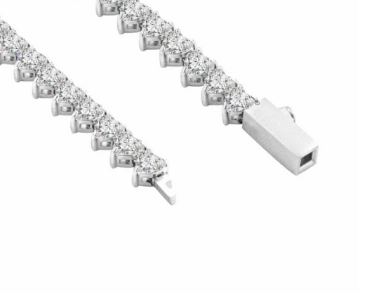 PREMIUM STAINLESS STEEL - TENNIS BRACELET - HEART 4MM