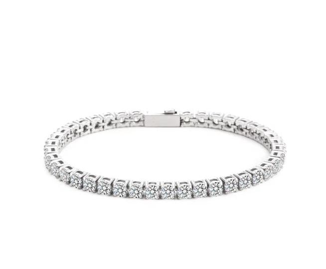 PREMIUM STAINLESS STEEL - TENNIS BRACELET - ROUND 4MM