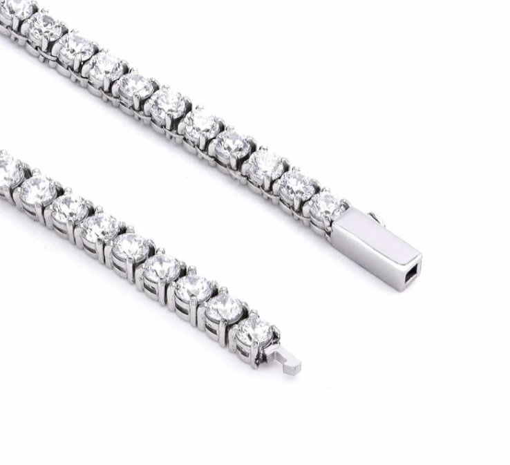 PREMIUM STAINLESS STEEL - TENNIS BRACELET - ROUND 4MM