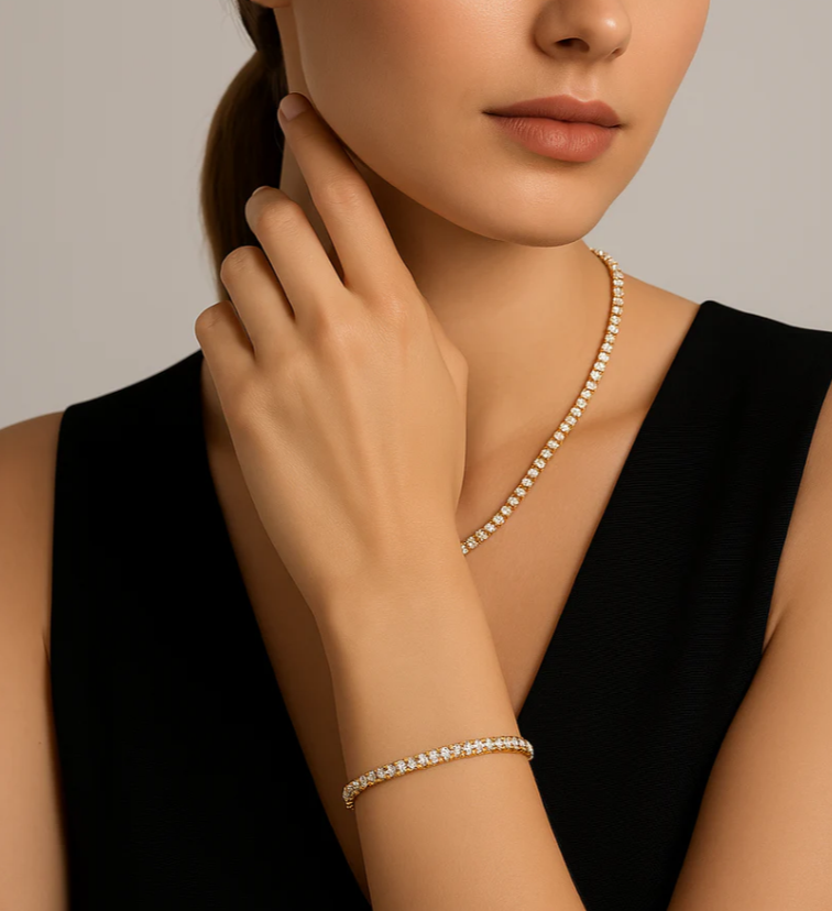 PREMIUM STAINLESS STEEL - TENNIS BRACELET - ROUND 4MM