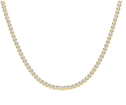 PREMIUM STAINLESS STEEL - TENNIS NECKLACE - ROUND 3MM