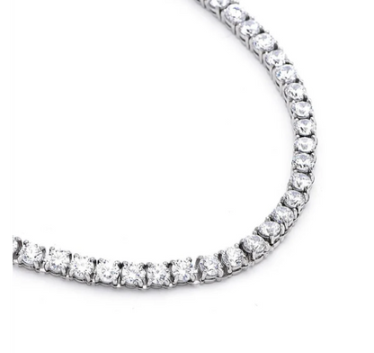 PREMIUM STAINLESS STEEL - TENNIS NECKLACE - ROUND 3MM