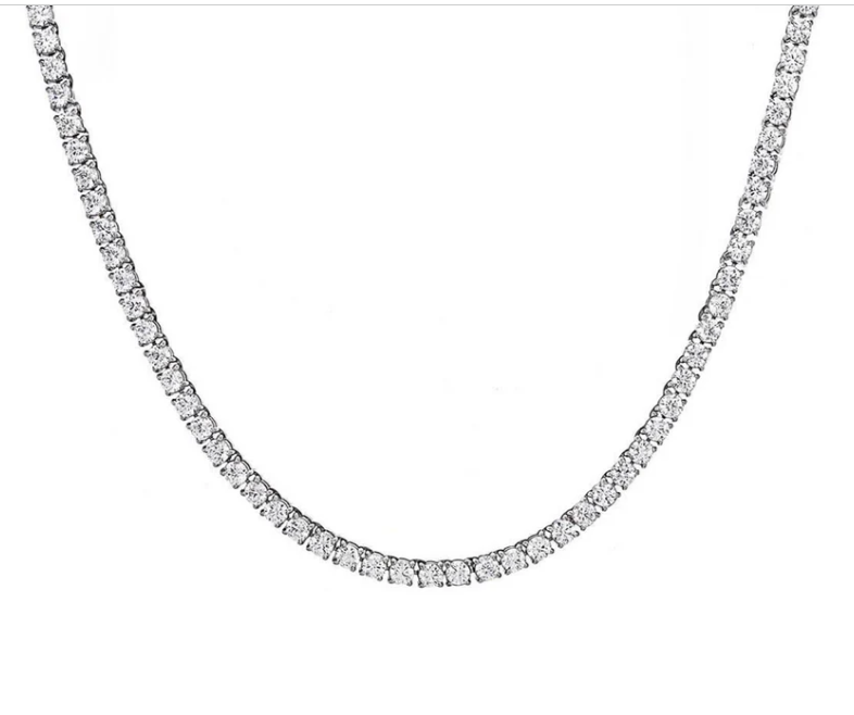 PREMIUM STAINLESS STEEL - TENNIS NECKLACE - ROUND 3MM