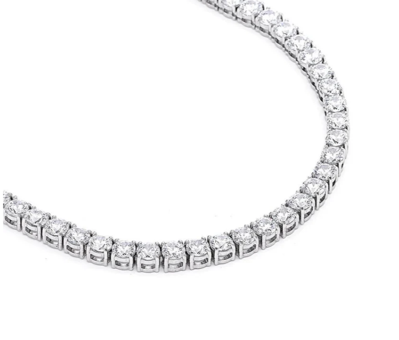PREMIUM STAINLESS STEEL - TENNIS NECKLACE - ROUND 5MM